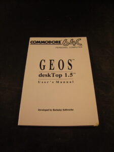 Commodore 64C GEOS deskTop 1.5 User Manual